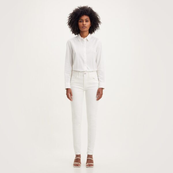 Levi's 720 High Rise Super Skinny - Pantalones vaqueros Levis 720 para mujer color blanco roto
