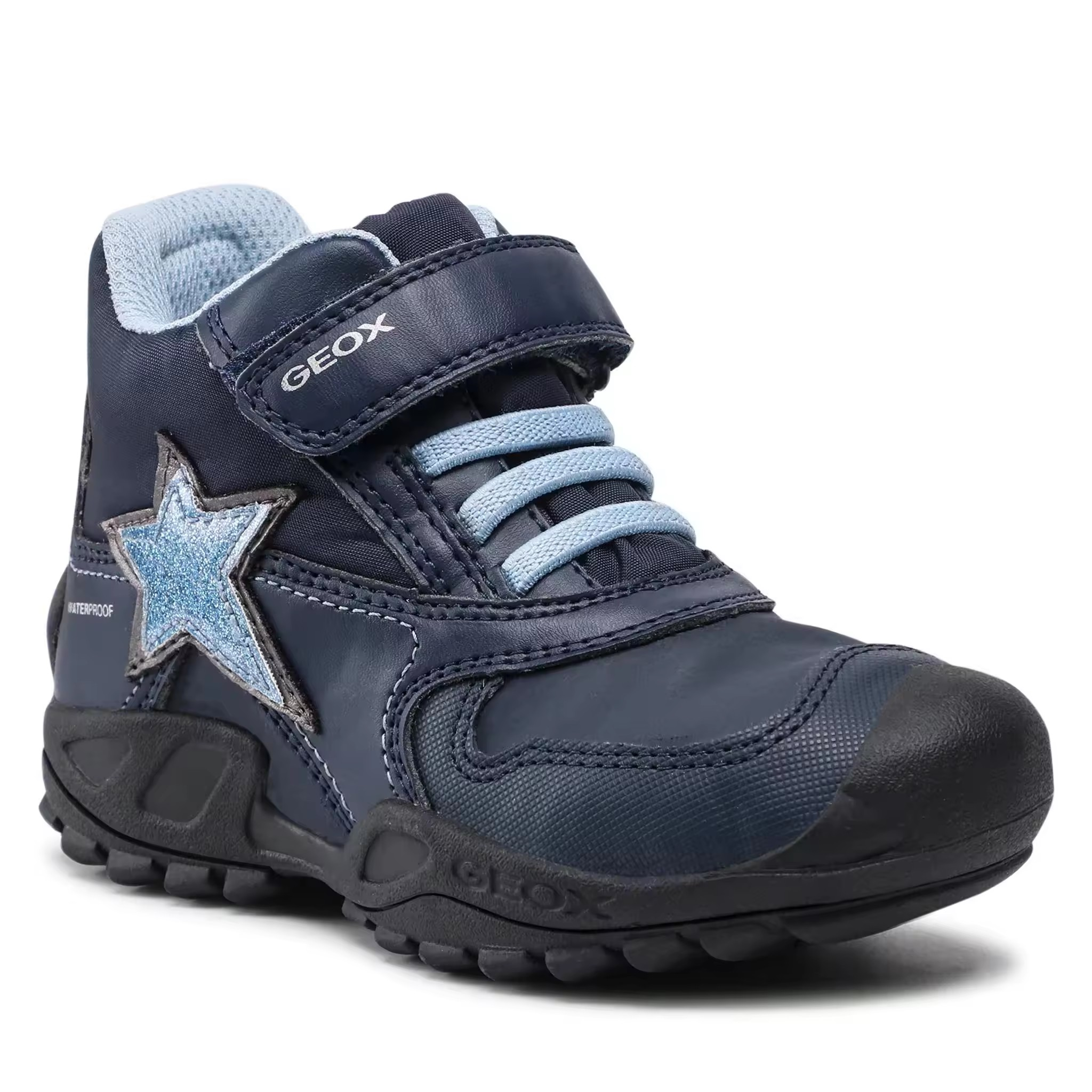Botines con cierre velcro GEOX J New Savage para niñas y niños
