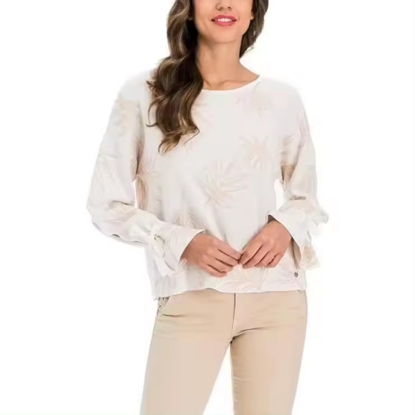 SALSA JEANS Camiseta de Manga Larga Jacquard suéter blusa para mujer