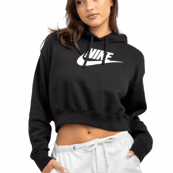 Sudadera Nike Cropped para mujer - Sudadera corta con capucha Nike para mujeres
