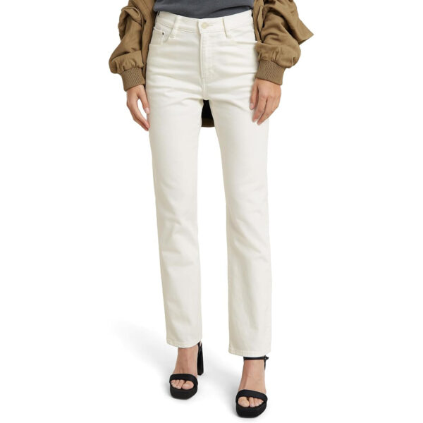 Pantalones G-Star Raw Jeans Viktoria High Straight Blanco - Pantalones vaqueros Gstar blancos para mujer - Pantalón G Star para mujeres