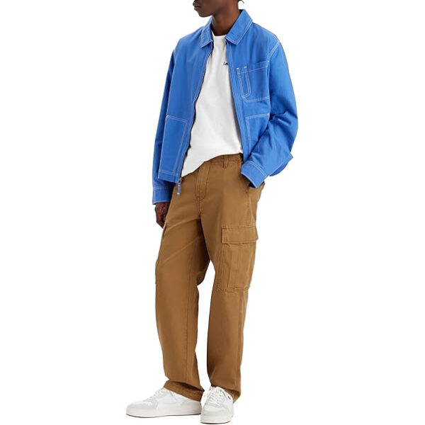 Levi's XX Straight Fit Cargo - Pantalones vaqueros cargo Levis para hombre con corte recto