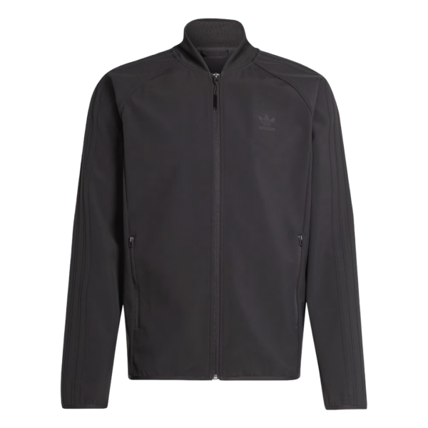Adidas SST Bonded - Chaqueta deportiva para hombre negra con cremallera