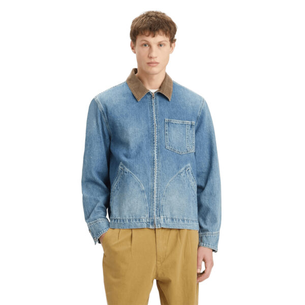 Levi’s Full Zip Mechanics Trucker - Chaqueta vaquera Levis para hombre azul - Cazadora denim con cremallera
