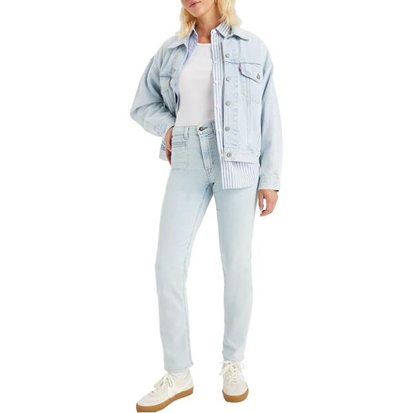 Levi's 724 High Rise Straight Tailored Jeans para mujer - Pantalones vaqueros rectos de tiro alto
