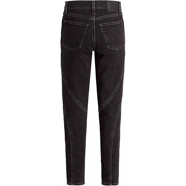 Levi's 720 Zip Front Jeans para mujer - Pantalones vaqueros Levis skinny de tiro alto color negro Kinda Moody - Imagen 5