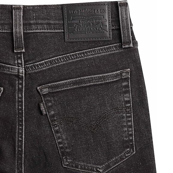Levi's 720 Zip Front Jeans para mujer - Pantalones vaqueros Levis skinny de tiro alto color negro Kinda Moody - Imagen 6