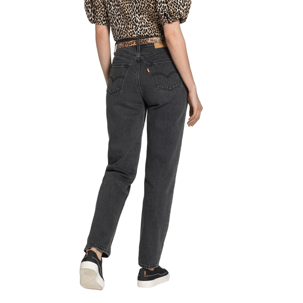 Levi's Mom 80's Jeans para mujer - Pantalones vaqueros Levis de tiro alto estilo Mom Fit en color negro lavado - Imagen 3