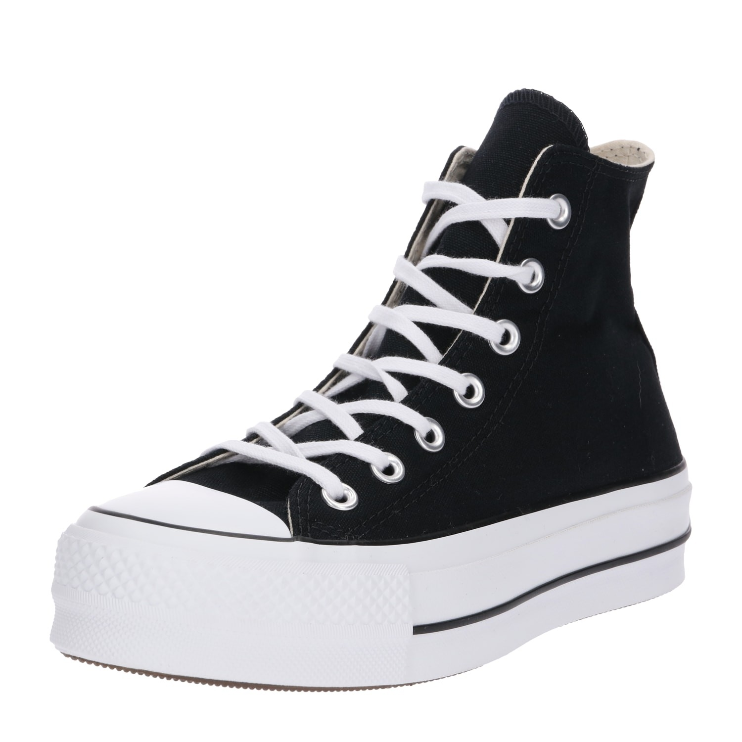 Converse Chuck Taylor All Star Lift Hi Platform - Zapatillas altas de lona con plataforma negras - Imagen 5