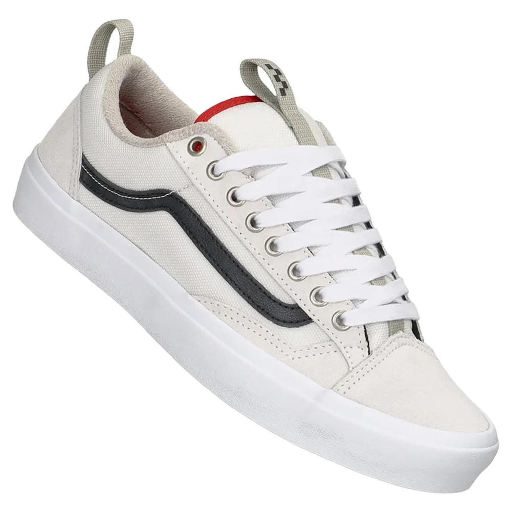 Vans Skate Old Skool 36+ - Zapatillas Unisex Blancas con Detalles Negros