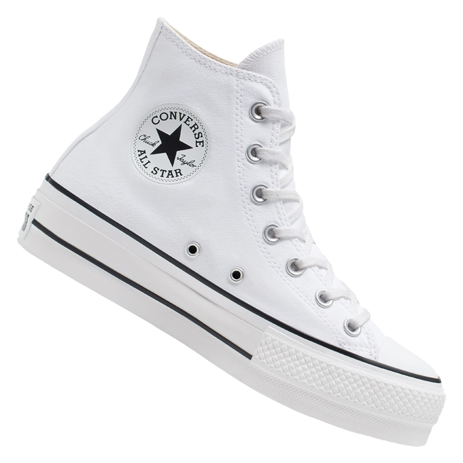 Converse Chuck Taylor All Star Lift Hi – Zapatillas altas blancas para hombre y mujer