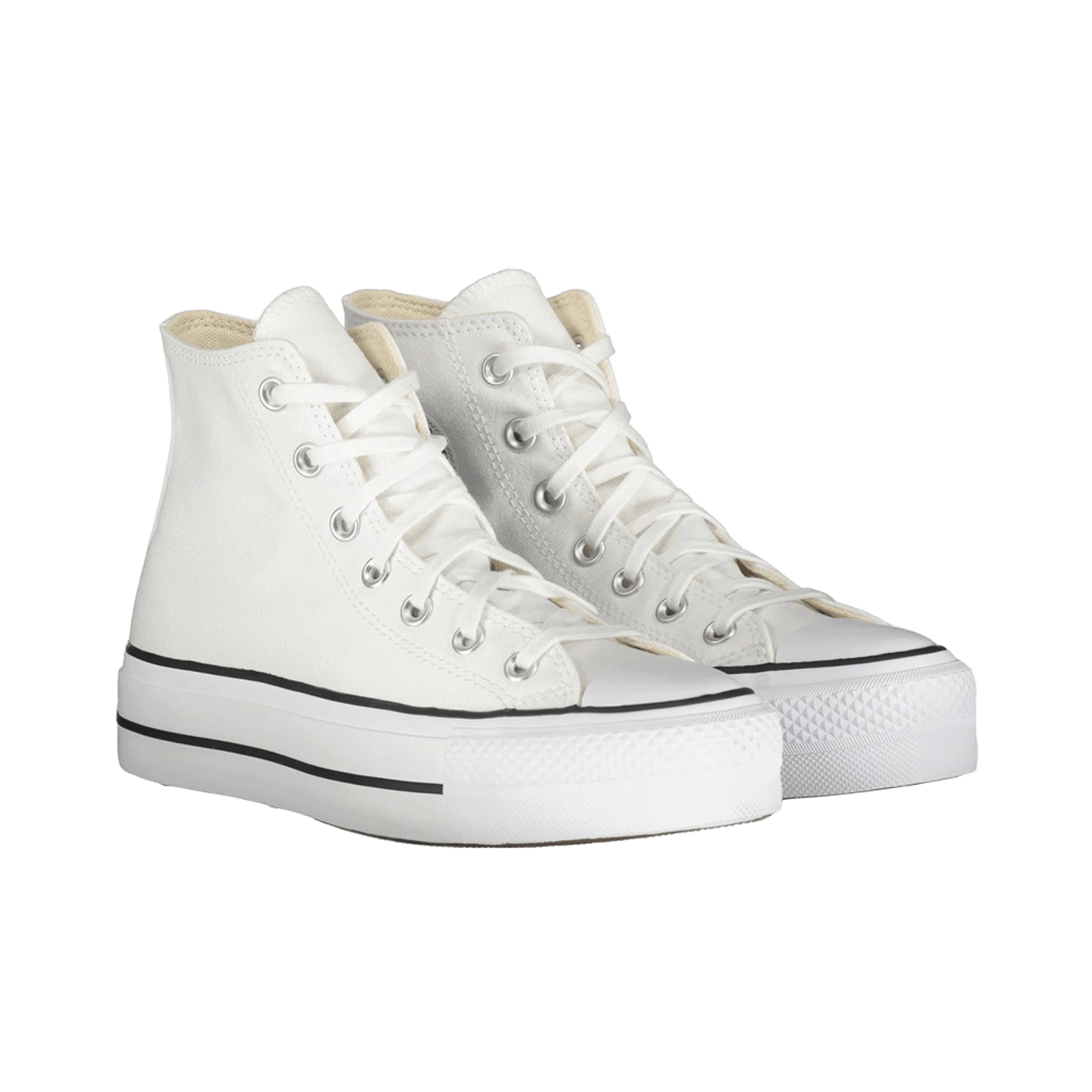 Converse Chuck Taylor All Star Lift Hi – Zapatillas altas blancas para hombre y mujer - Imagen 4